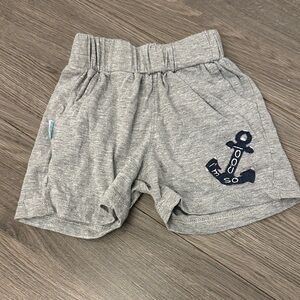 Gray Shorts with Anchor Design